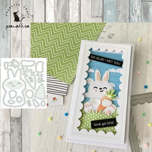 Panalisacraft Cute rabbit Metal Cutting Dies Craft Dies Scrapbooking Card Making Album Embossing Stencil Die Cut Decoration