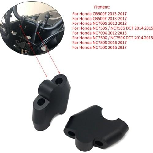 Motorcycle Modified Handlebar Handle bar Risers Height up Adapters 30MM for Honda CB500F CB500X NC700S NC700X NC750S NC750X