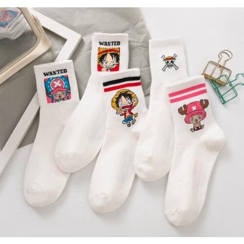 Anime Socks Women Cosplay Man Cartoon Sock Funny Spring Autumn Soft Cotton Stockings Accessories