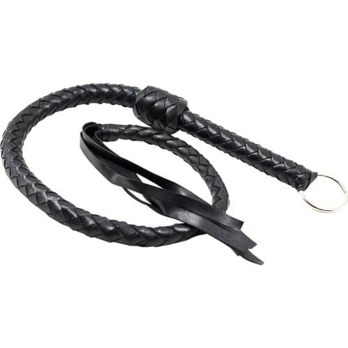 Training Braided Racing Non Slip Handle Rider Equipment Props Riding Crop Outdoor Sports Horse Whip PU Leather Equestrian