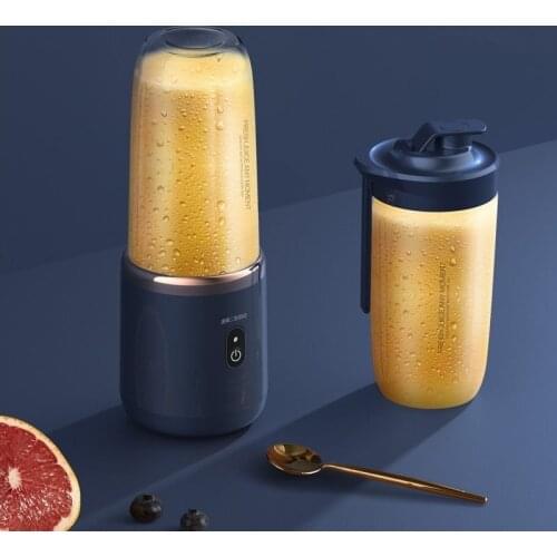 Portable Blender 400ml Electric Juicer Lemon Orange Fruit Squeezer Wireless Charging Mixer Juice Cup Smoothie Blender Machine