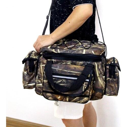 Adjustable Fishing Bag Anti-Scratch Multifunctional Shoulder Crossbody Waist Pack Fish Lures Bag for Outdoor Fishing Bag