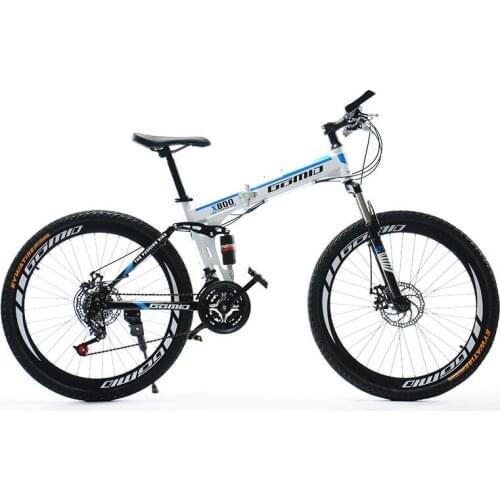 Bicycle Mountain Bike Spokes Shift Folding Double Shock Absorption Off Road Adult Men and Women Bicycle