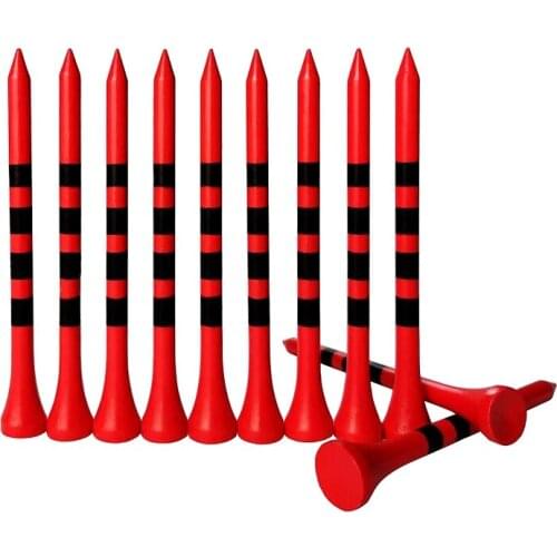 Golf Tees, 100 Packs of 83mm Golf Tees, Professional Natural Bamboo Golf Tees, Durable & Stable Tee System