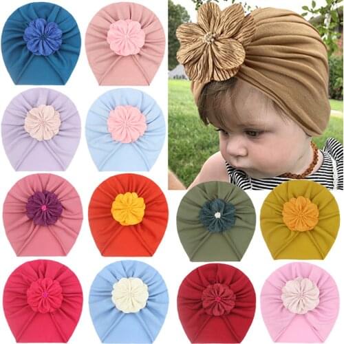 3# Hair Bands For Children Newborn Hairband Baby Boy Girl Floral Hat Headwear Cap Hat Accessories Повязка На Голову Pour Filles