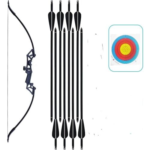 52inch Archery Takedown Recurve Bow Hunting Metal Riser Bow Outdoor Sports Shooting Practice Right Hand Bow 30-50lbs