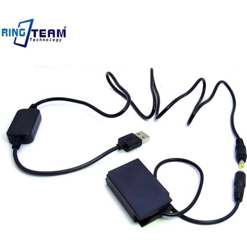 Free Shipping DC 5V USB Drive Power Cable + EN-EL22 battery DC Coupler EP-5E for Nikon 1 J4 1J4 and S2 1S2 Mirrorless Camer