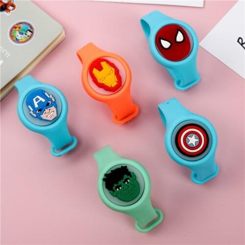 Original Marvel Avengers Wristband Childrens Watch Anime Cartoon Disney Toy Captain America Iron Man Spider Man Birthday Gift
