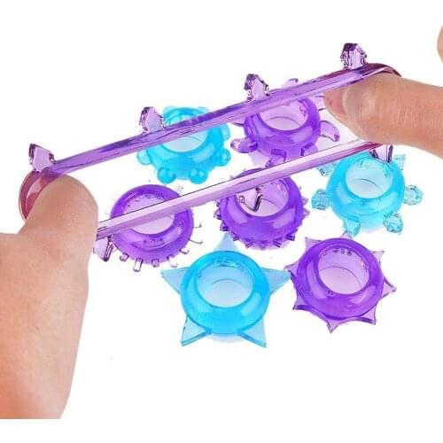 Elastic Penis Rings Goods For Adult Sex Toys For Men Dildo Bdsm Cock Glans Erection Sleeve For Penis Ring Male Chastity Sex Shop