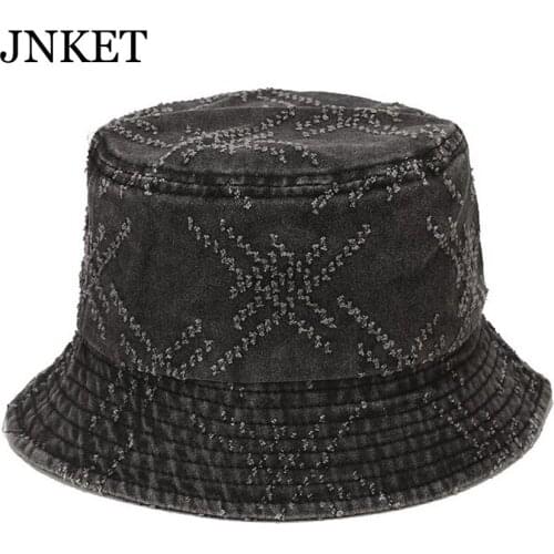 JNKET New Cotton Fisherman Cap Beach Sun Hats Outdoor Travel Hat Foldable Cap Bucket Hat