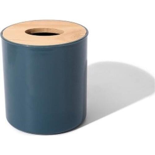 Round Tissue Box Office Table Holder Kitchen Living Room Tissue Storage Box Toilet Bathroom Tissue Rack Round Container