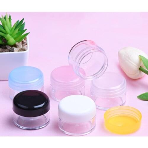 20g 10/20Pcs Round Pot Jars Travel Face Cream Containers Set with Lid Liquid Lotion Creams Refillable Sample Bottles DIY Tool