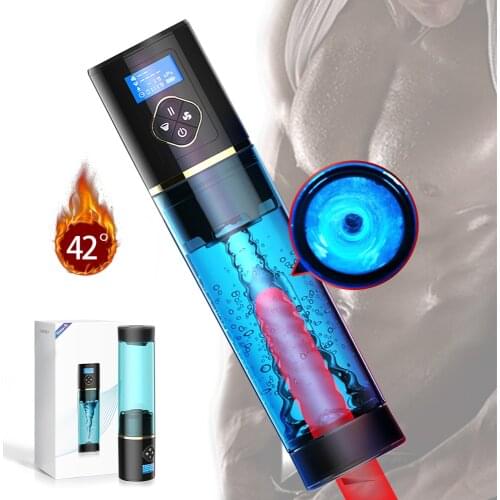 Male Masturbator Cup Water Bath Penis Enlargement Automatic Sucking Vacuum Pump Penis Delay Training With Spa Sex Toys For Man