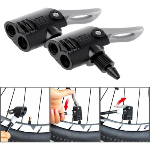 Bicycle Pump Nozzle Hose Adapter Valve Bike Tire Tyre Air Pump Inflator Multiuse Connector Head Bike Accessories Outdoor Cycling