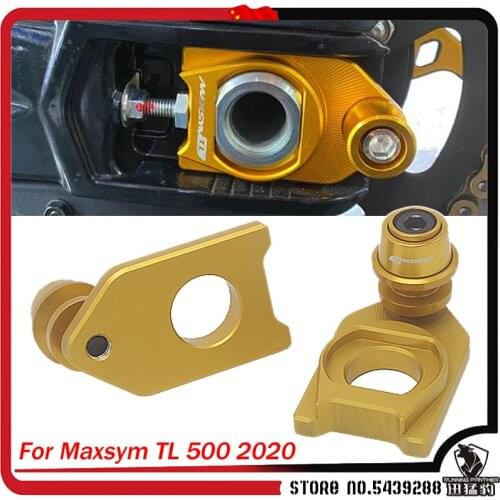 New For SYM MAXSYM TL 500 TL500 tl500 2020 Motorcycle Chain Adjustment Block Frame Swingarm Spools Sliders