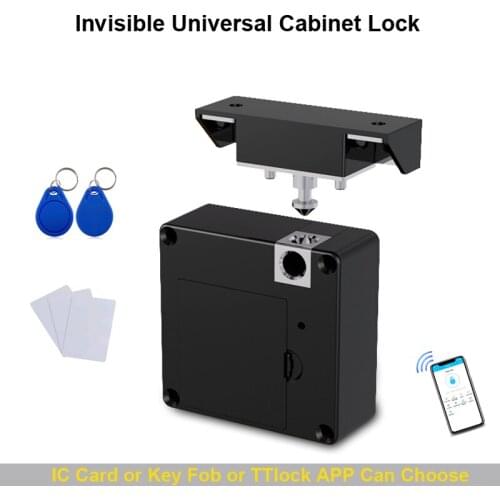 New Invisible Electronic Locker lock Smart IC Card Sensor Drawer Lock Intelligent Hidden Wooden Furniture Cabinet Door Lock