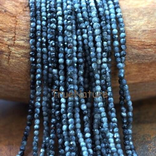Wholesale Small Hawks Eye Beads Full Strands Faceted Round Tiny Beads Jewelry In 3 mm BE6014
