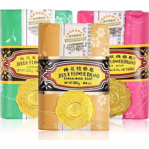 Wholesale Bee Flower Sandalwood Soap Bath Soap125G Per Pcs Old China Shanghai Brand