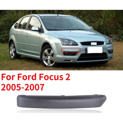 CAPQX For Ford Focus 2 II 2005 2006 2007 Front Bumper Fog Light Hood Foglamp Garnish Cover Plate Trim Fog Lamp Decorative Strip