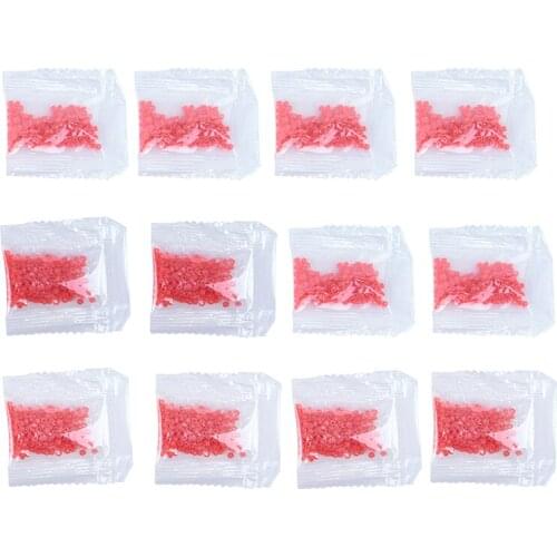 Fish Tackle Rubber Bands For Fishing Bloodworm Bait Granulator Bait Hot Red Fishing Accessories 12Bags/2400Pcs