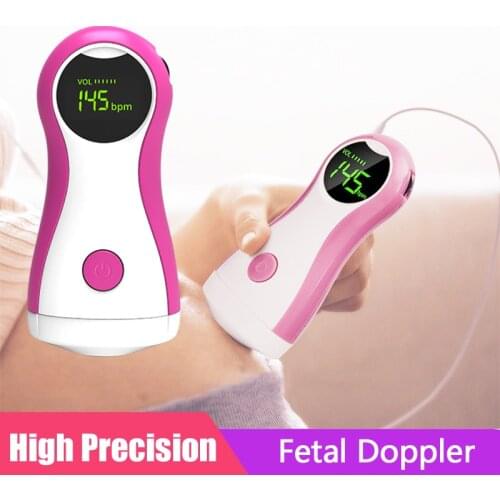 Prenatal Fetal Doppler Household Sonar Baby Health Monitor Stethoscope Portable Listen Baby Ultrasound Doppler No Radiation