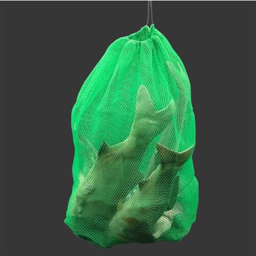 Mesh bag plastic nylon mesh bag net bag folding fishing fishing gear thickening small grid nets live fish nets bag bag