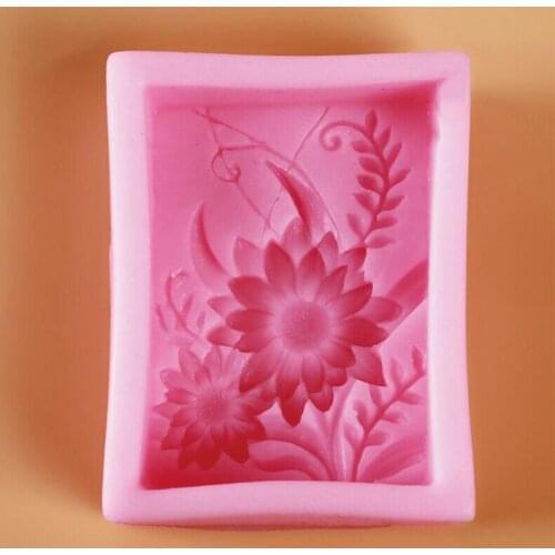 3D Flower Silicone Soap Mould Sunflower Handmade Candy Mould Making DIY Candle Flower Soap Mould Mold
