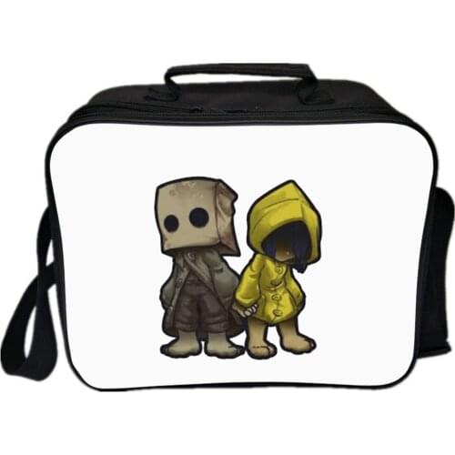 Game Little Nightmares Lunch Bag 3D Design Cartoon Boys Girls Portable Thermal Food Picnic Bags Kids School Tote Staff Lunch Bag