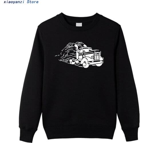 Truck Print sweatshirts New Fashion Men Women hoodies Transformers Truck Print Hip Hop sportswear pullovers