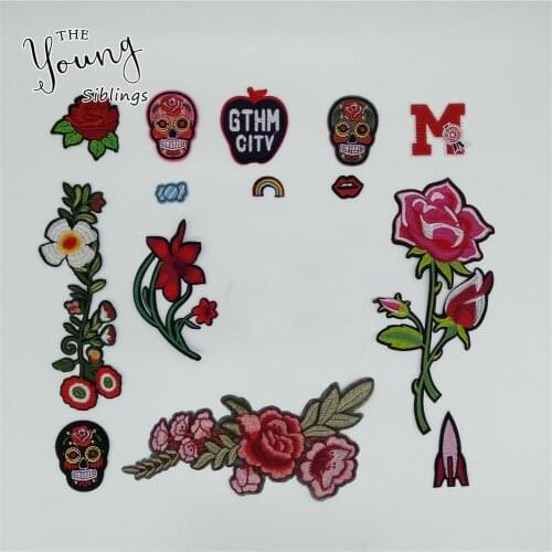 High quality Patches Clothing Applique Embroidery Iron on patch DIY Sewing Badges Clothing Accessory Craft supplies C5616-C5635