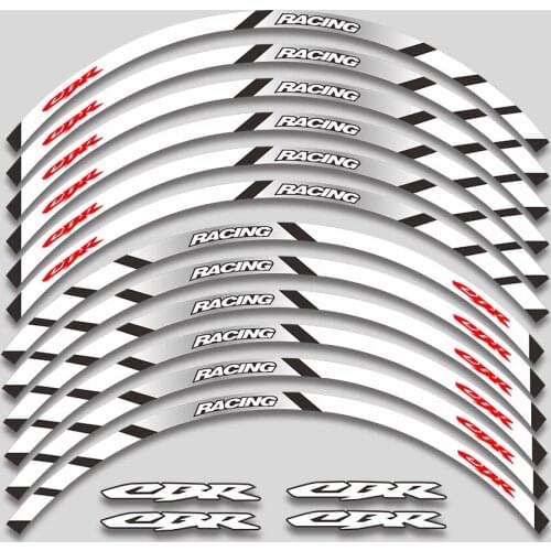 High quality motorcycle wheel decals waterproof Reflective stickers rim stripes For Honda CBR250RR CBR400RR CBR600RR CBR1000RR