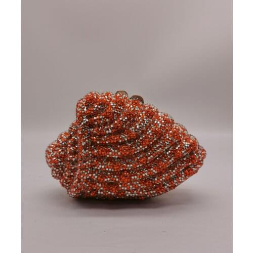 Women Crystal Diamond Evening Bags Metal Hard Case Gift Box Clutch Bag Diamond Minaudiere Wedding Handbag Bridal Purse For Party