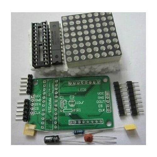 1/lot MAX7219 Dot Matrix Display Module DIY Kit SCM Control Module