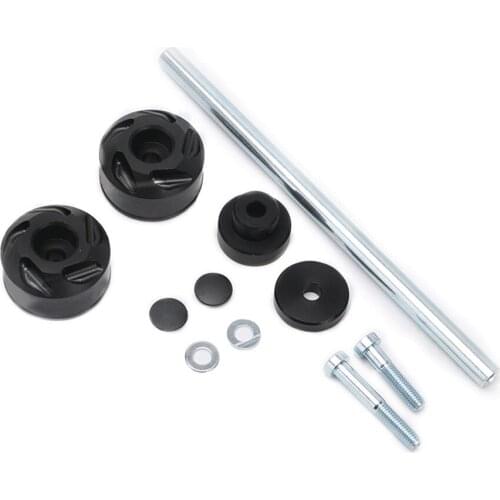 2PCS CNC Front Axle Anti-fall Protection Ball Slider Kit For BMW F800GS Adv