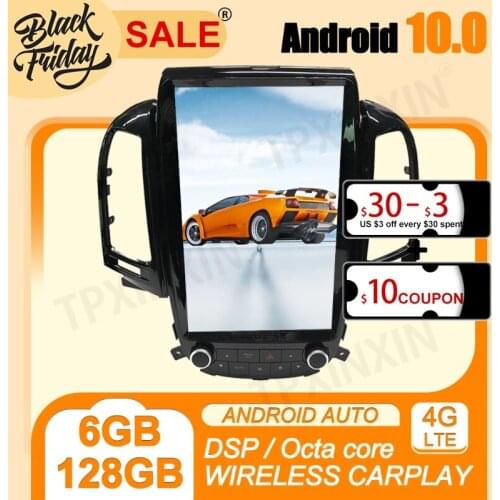 Android 10 Tesla Style Screen For Hyundai Santa Fe 2006 2007 2013 Car Multimedia Function Player GPS Radio Car Stereo Head Unit