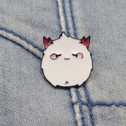 Cartoon Demon Pin Devil Brooches Metal Enamel Pins Jean Shirt Bag Lapel Jewelry Gift