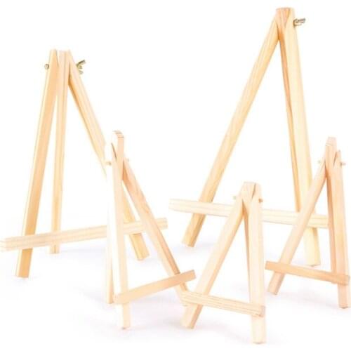 Mini Wood Artist Tripod Painting Easel For Photo Painting Postcard Display Holder Frame Cute Desk Decor Children Painting Craft
