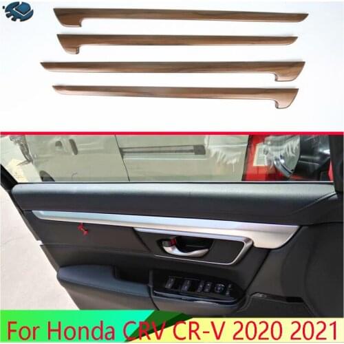 For Honda CRV CR-V 2020 2021 Car Accessories ABS Car Inside Door Garnish Body Trim Accent Molding Cover Bezel Styling Protector