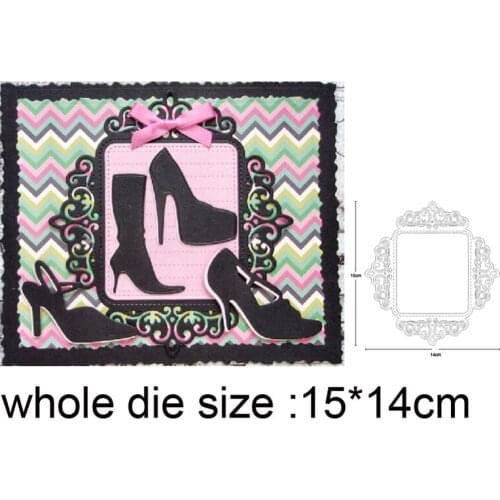 Background Frame Metal Cutting Dies stamp and dies Stencils DIY Scrapbooking dies album Card Making Embossing Die Cut Craft dies