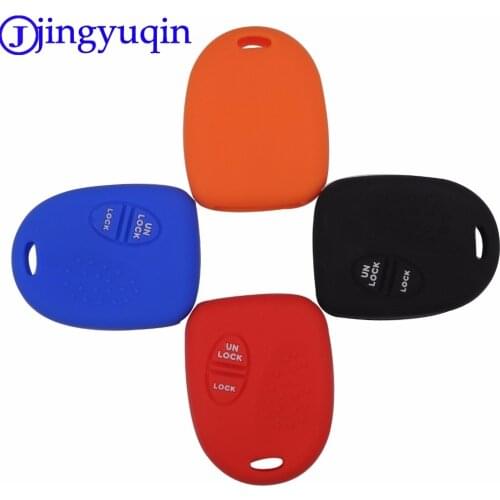 Jingyuqin 2 Buttons Remote Silicone Car-Styling Key Case Cover For Chevrolet Holder Commodore For Buick Royaum