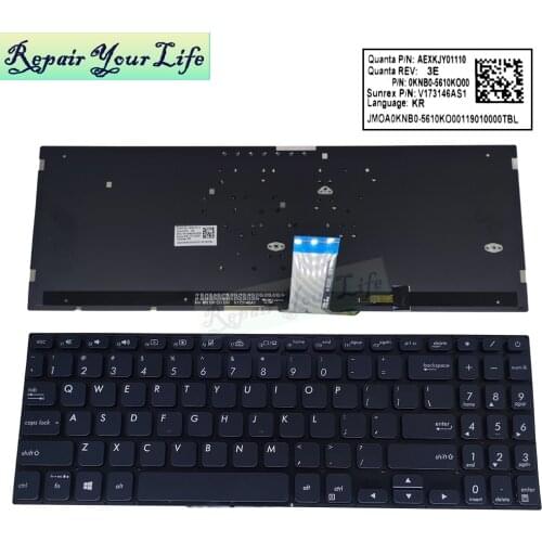 English keyboard backlit Spanish keyboards for Asus vivobook S15 S530 S530U S530F Spain notebook KB New 0KNB0 5111CB00 5610LA00
