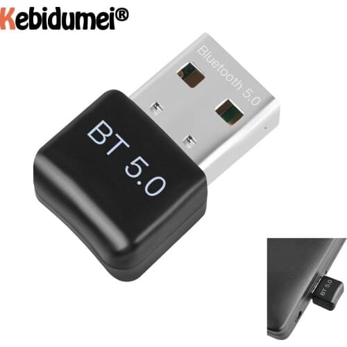 Kebidumei Mini USB Bluetooth Dongle 5.0. receiver portable USB Bluetooth Adapter receiver Wireless for Computer PC Wireless Mous