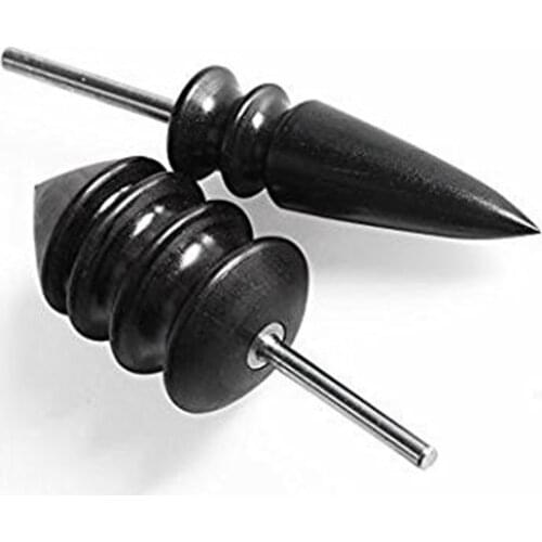 2Pcs Pointed Tip Narra Leather Burnisher leather Slicker Tool Drill Sets-1/8inch 3mm Shank For Dremel Rotary Tools drill press