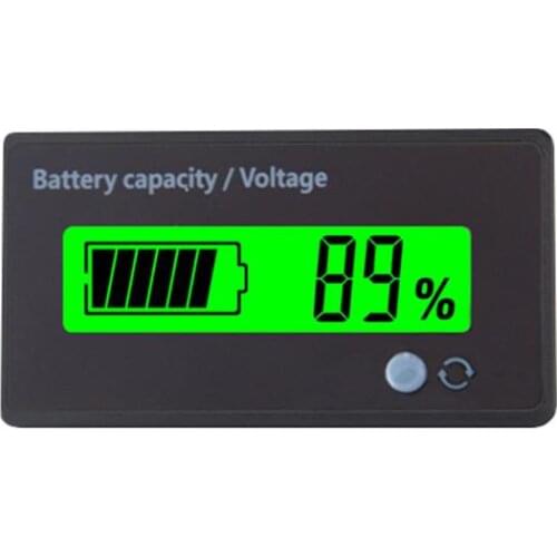 New 12V-84V Lead-acid Battery Capacity Battery Meter Digital Battery Indicator Voltage Meter Voltmeter LCD Monitor