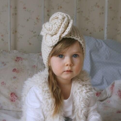 Newborn Headbands Baby hair Accessories Girl Winter Crochet Head Wrap Warmer Knitted Bow Hairband Hair Band Hair Bow