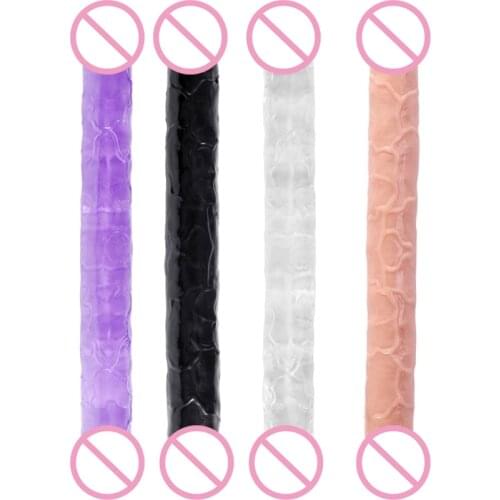 50LF Realistic Long Dildo Sex Toys with Double Heads G-spot Plug Adult for Women Lesbian