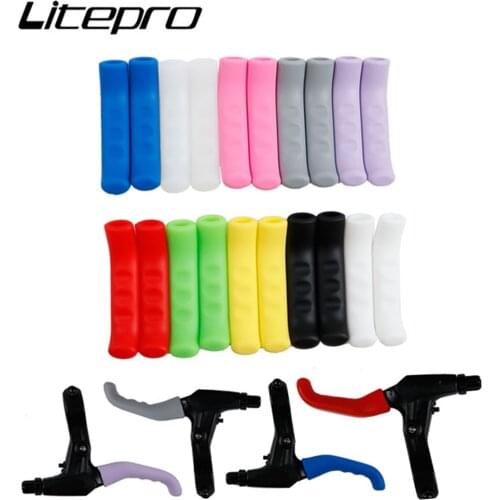 Folding Bicycle V Brake Grips Silicone Silica Sleeves Cover MTB Mountain Road Bike Handle Protector Gel Glove Cycling Parts