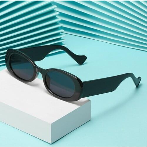 Fashion Vintage Oval Sunglasses Women Men Luxury Brand Designer Small Frame Sexy Lady Sun Glasses Travel Driving Shades UV400