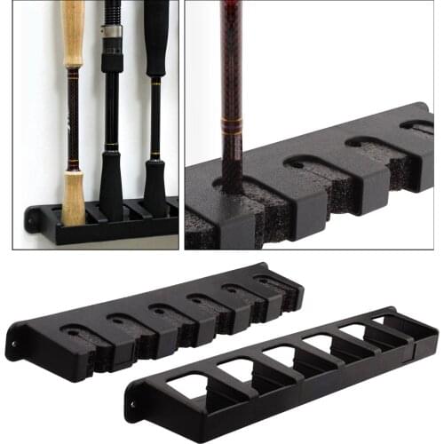 Fishing rod display rack wall mount bracket storage rack fixed rack fishing rod collection rack fishing gear accessories rack