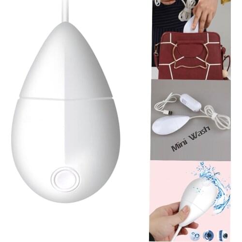Ultrasonic Bubble Mini Washing Machine Fruit Cleaner for Travel &Home Portable Mini 5W White USB Powered Removes Dirt